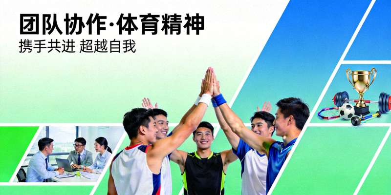 企业理念展示：团队协作与体育精神